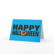 Classic Thor Logo Jack-o-lantern Card