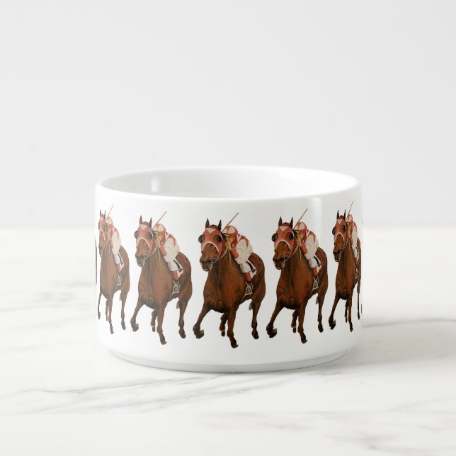 Classic Thoroughbred Race Horse Wins Bowl (Center)