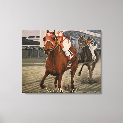 Classic Thoroughbred Race Horse Wins Canvas Print