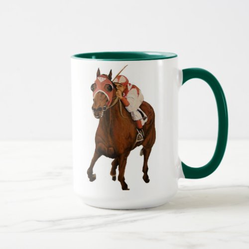 Classic Thoroughbred Race Horse Wins Mug