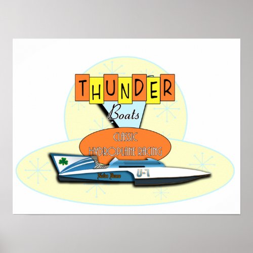 Classic Thunderboats Poster