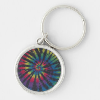 Classic Tie Dye Swirl Keychain