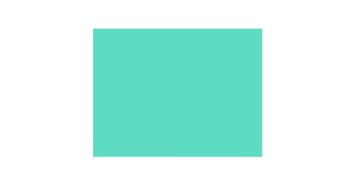 Classic Tiffany Aqua Blue Solid Color Postcard | Zazzle.com