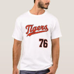 Classic Tigers Baseball 76 T-Shirt<br><div class="desc">Classic Tigers baseball jersey design</div>