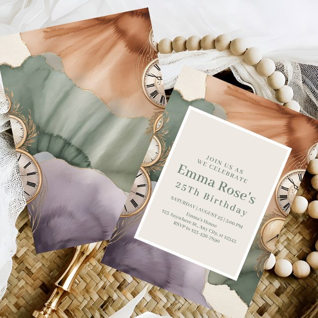 Classic Timeless Birthday Celebration Invitation (Creator Uploaded)