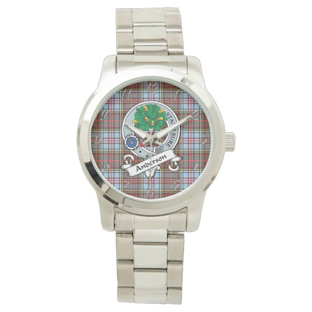 Classic Timeless Clan Anderson Ancient Badge Tarta Watch (Front)