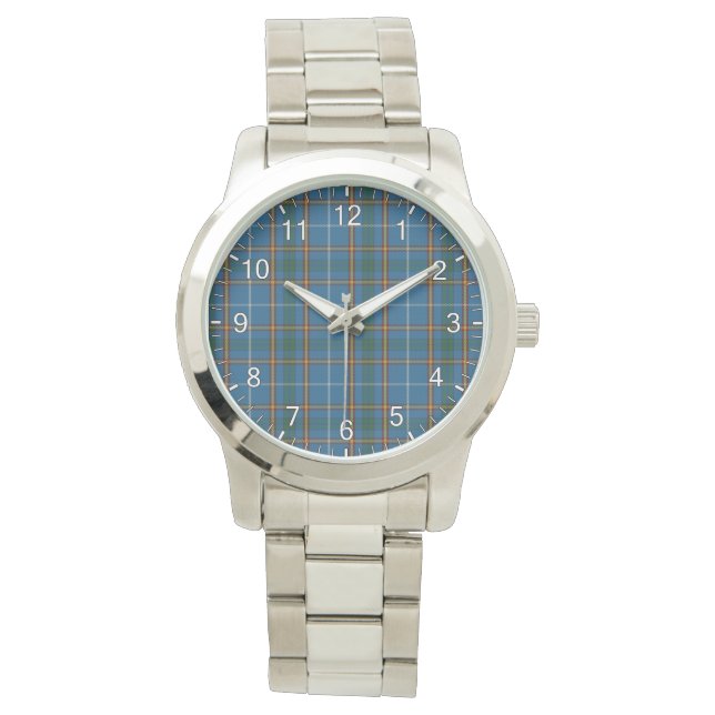 Classic Timeless Clan Bairn Tartan Plaid Gift Watch (Front)