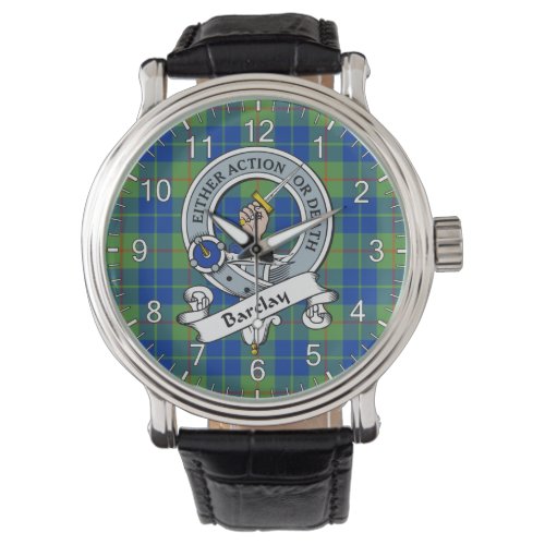 Classic Timeless Clan Barclay Hunting Badge Tartan Watch