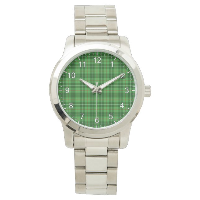 Classic Timeless Clan Boyle Tartan Plaid Gift Watch (Front)