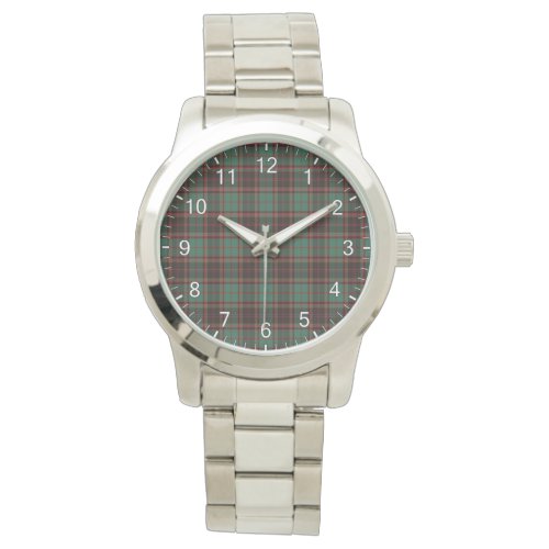 Classic Timeless Clan Buchan Ancient Tartan Plaid  Watch