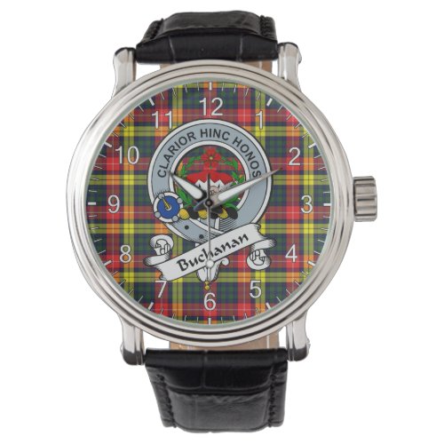 Classic Timeless Clan Buchanan Modern Badge Tartan Watch