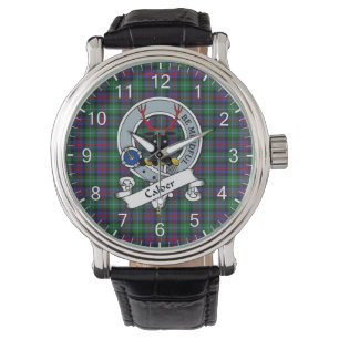 Classic Timeless Clan Calder Badge Tartan Watch