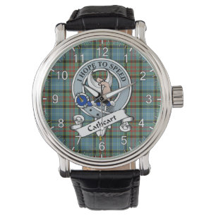Classic Timeless Clan Cathcart Badge Tartan Watch