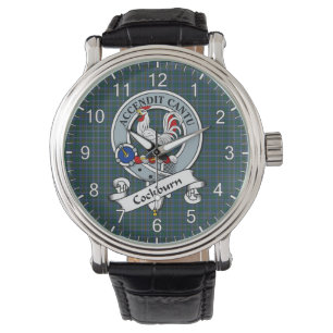 Classic Timeless Clan Cockburn Modern Badge Tartan Watch