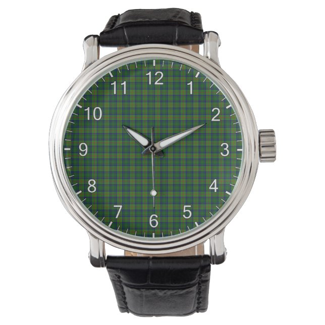 Classic Timeless Clan Cranstoun Modern Tartan Plai Watch (Front)