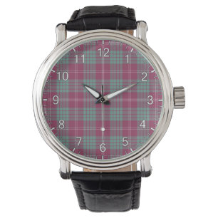 Classic Timeless Clan Crawford Ancient Tartan Plai Watch