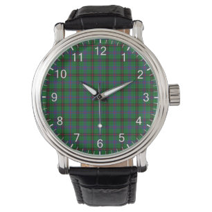 Classic Timeless Clan Davidson Modern Tartan Plaid Watch
