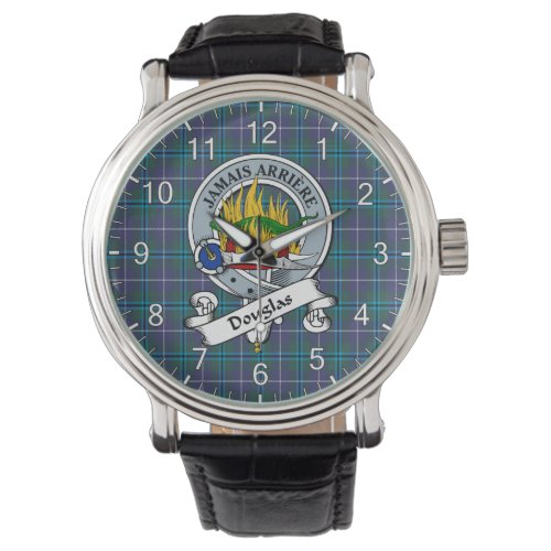 Classic Timeless Clan Douglas Badge Tartan Watch