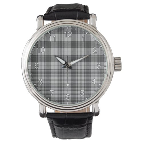 Classic Timeless Clan Douglas Grey Modern Tartan P Watch