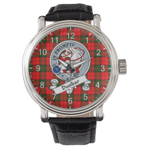 Classic Timeless Clan Dunbar Modern Badge Tartan Watch