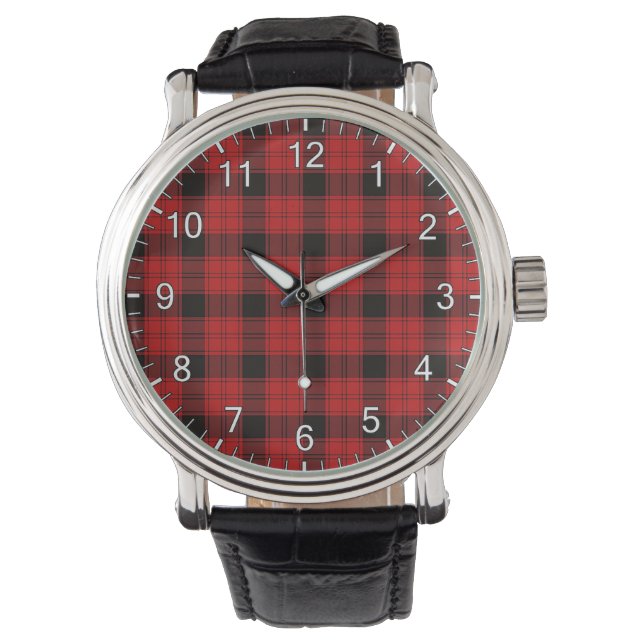 Classic Timeless Clan Ewing Tartan Plaid Gift Watc Watch (Front)