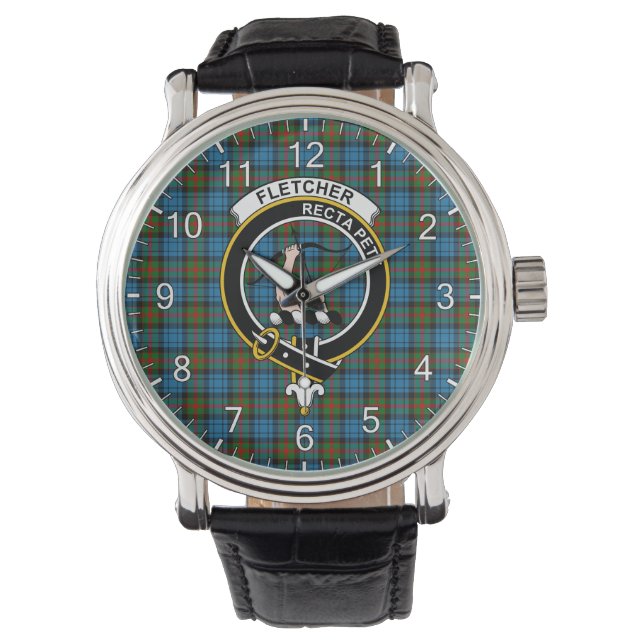Classic Timeless Clan Fletcher of Dunan Tartan Bad Watch (Front)
