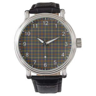 Classic Timeless Clan Fraser Hunting Tartan Plaid Watch
