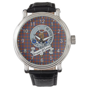 Classic Timeless Clan Fraser of Lovat Badge Tartan Watch