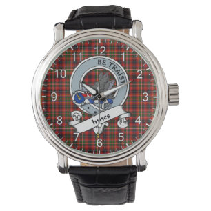 Classic Timeless Clan Innes of Moray Badge Tartan Watch