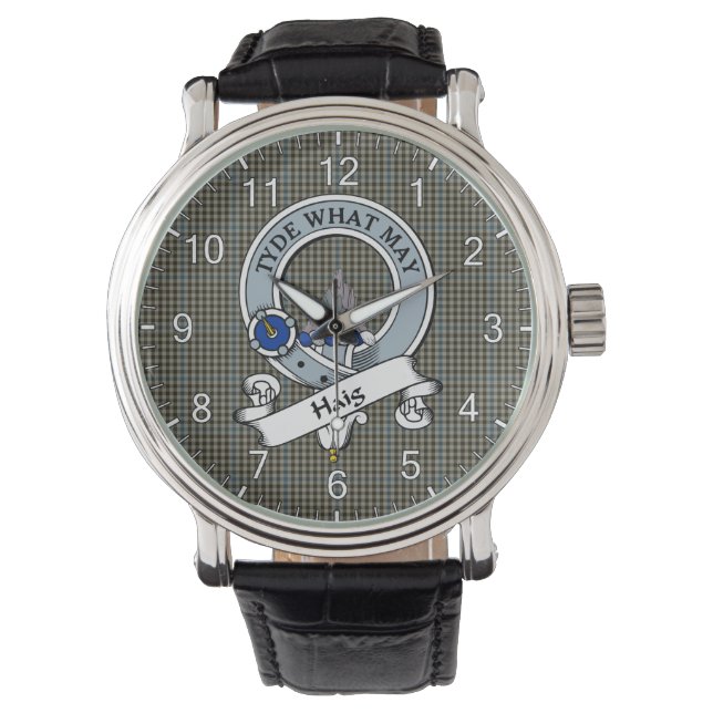 Classic Timeless Clan Irvine Badge Tartan Watch (Front)