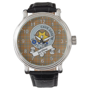 Classic Timeless Clan Jardine Badge Tartan Watch