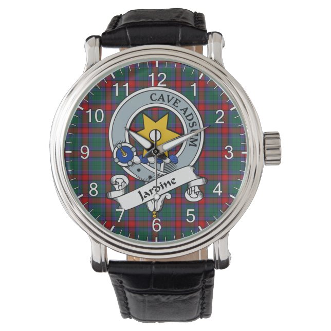 Classic Timeless Clan Jardine Dress Badge Tartan W Watch (Front)