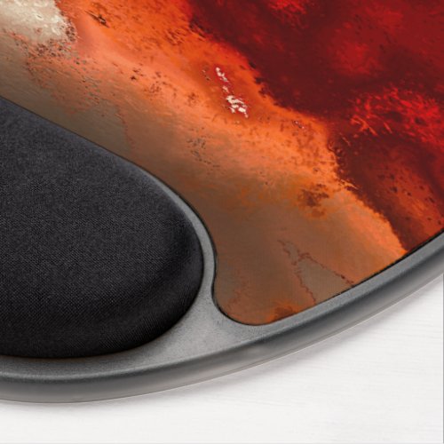 Classic to stained in shades of intense redcoral gel mouse pad