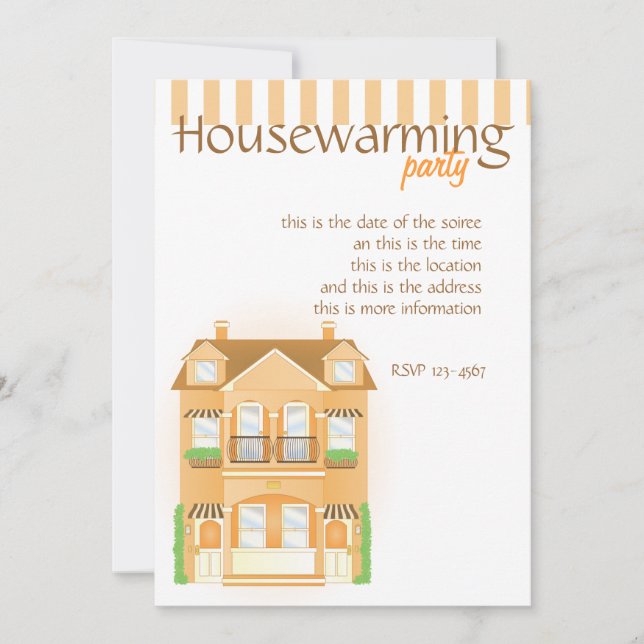 Classic TownHouse Invitation (Front)