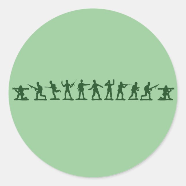 Classic Toy Soldiers Round Sticker (Front)