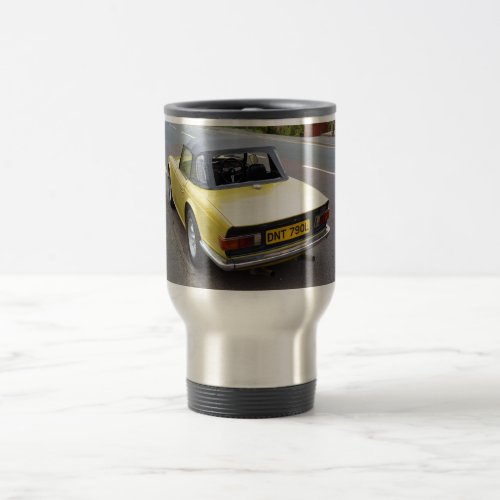 Classic TR6 Triumph Sportscar Travel Mug