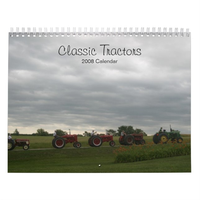 Classic Tractors  Customizable Calendar (Cover)
