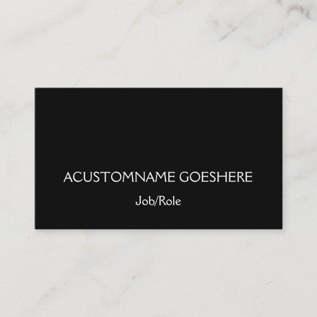 Classic, Traditional Business Card (Front)