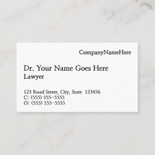 Classic, Traditional Business Card