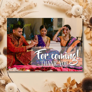 Classic Traditional Diwali Family Photo Thank You