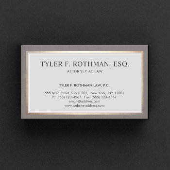 Classic Traditional Lawyer Business Card by sm_business_cards at Zazzle