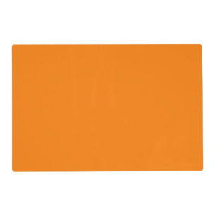 Classic Traditional Pumpkin Orange Solid Color Placemat