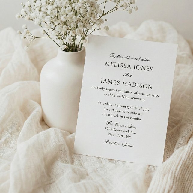 Classic Traditional Typography White Wedding (Creator Uploaded)
