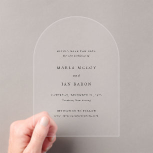 Classic Traditional Wedding Save the Date