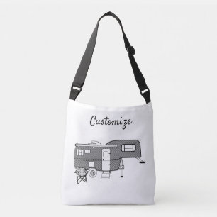 Classic Travel Trailer Caravan Thunder_Cove Crossbody Bag