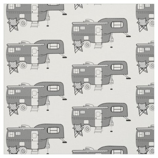 Classic Travel Trailer Caravan Thunder_Cove Fabric