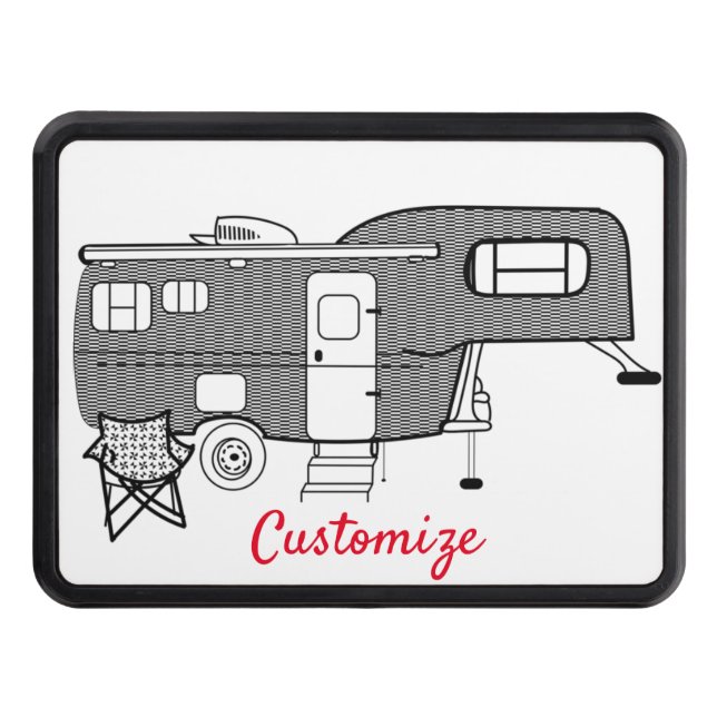 Classic Travel Trailer Caravan Thunder_Cove Hitch Cover (Front)
