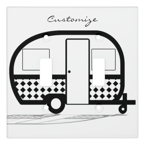 Classic travel trailer caravan Thunder_Cove Light Switch Cover