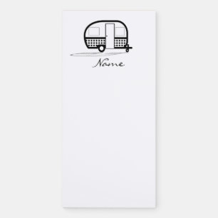 Classic Travel Trailer Caravan Thunder_Cove Magnetic Notepad