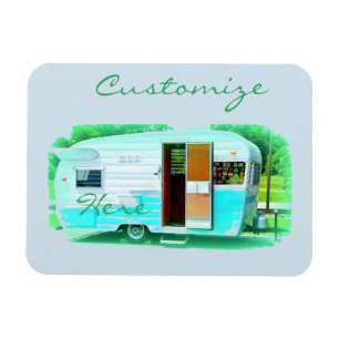 Classic travel trailer Thunder_Cove Magnet